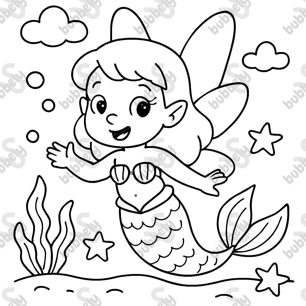 Fée comme une sirène