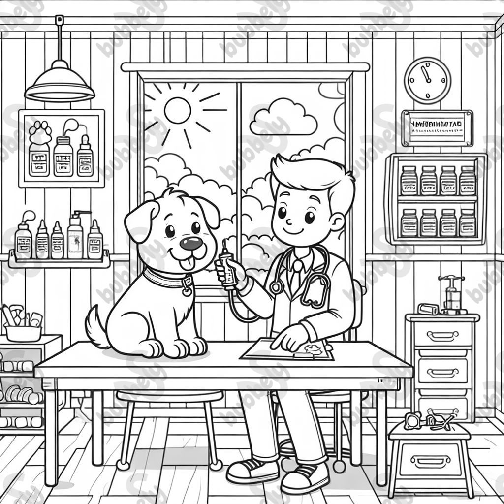 ein Hund beim Tierarzt