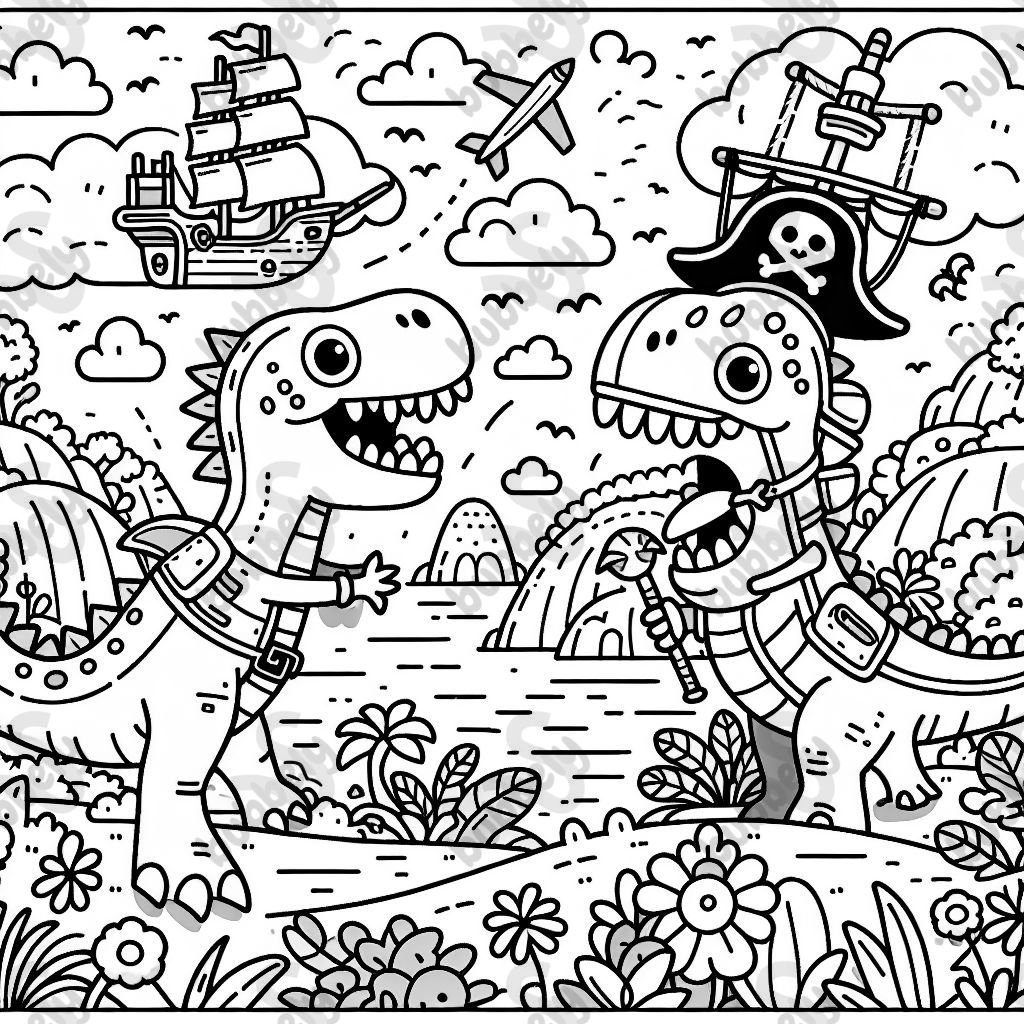 Dinopiraten im Himmel 