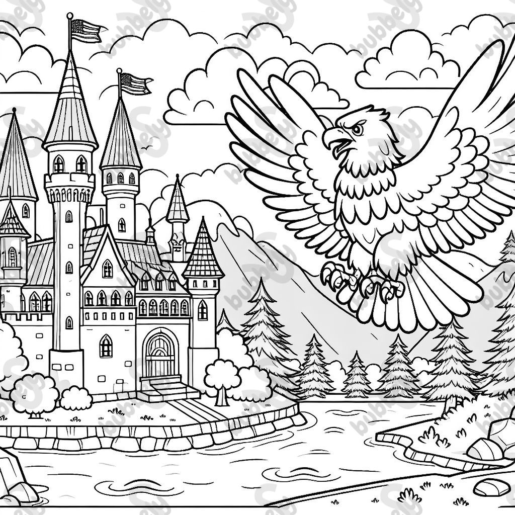 Ritterburg mit Adler