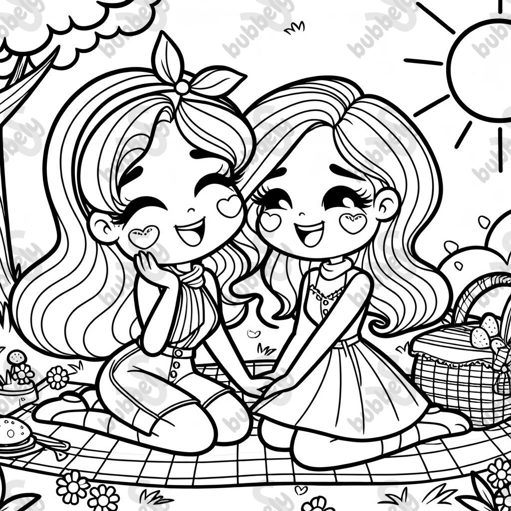 A lesbian and her wife on a picnic