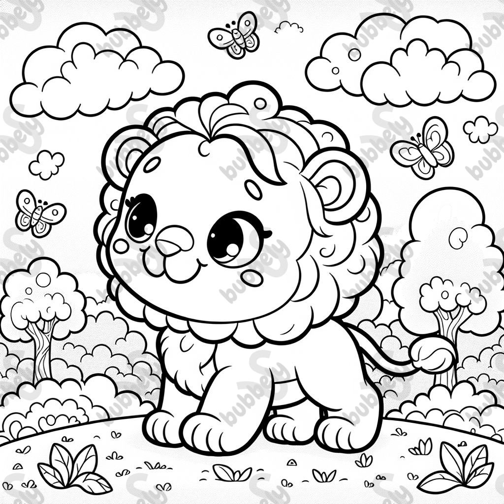 Baby girl lion
