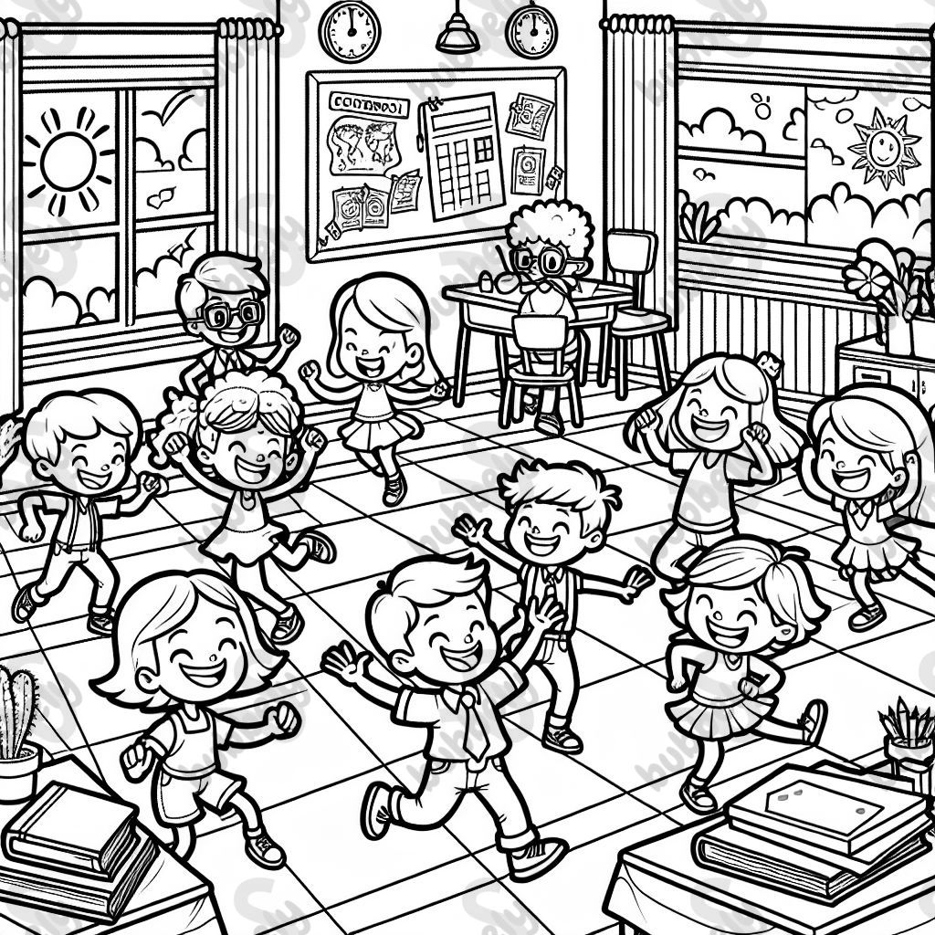 dancing in elementary classroom