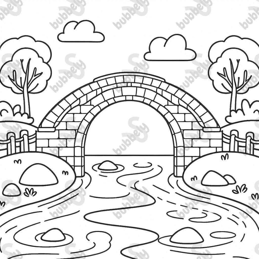 pont en arc au-dessus d'une rivière pont en arc au-dessus d'une rivière