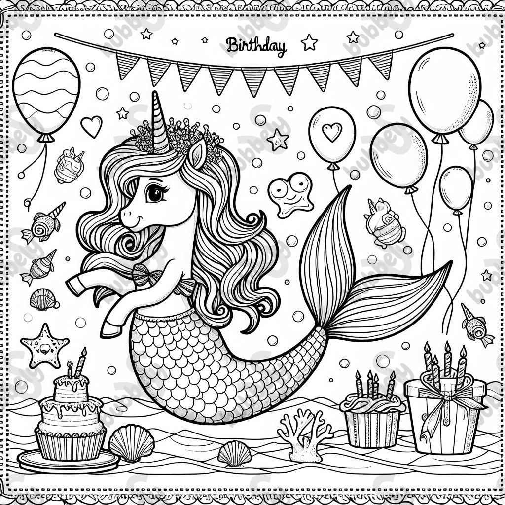 unicorn mermaid birthday unicorn mermaid birthday