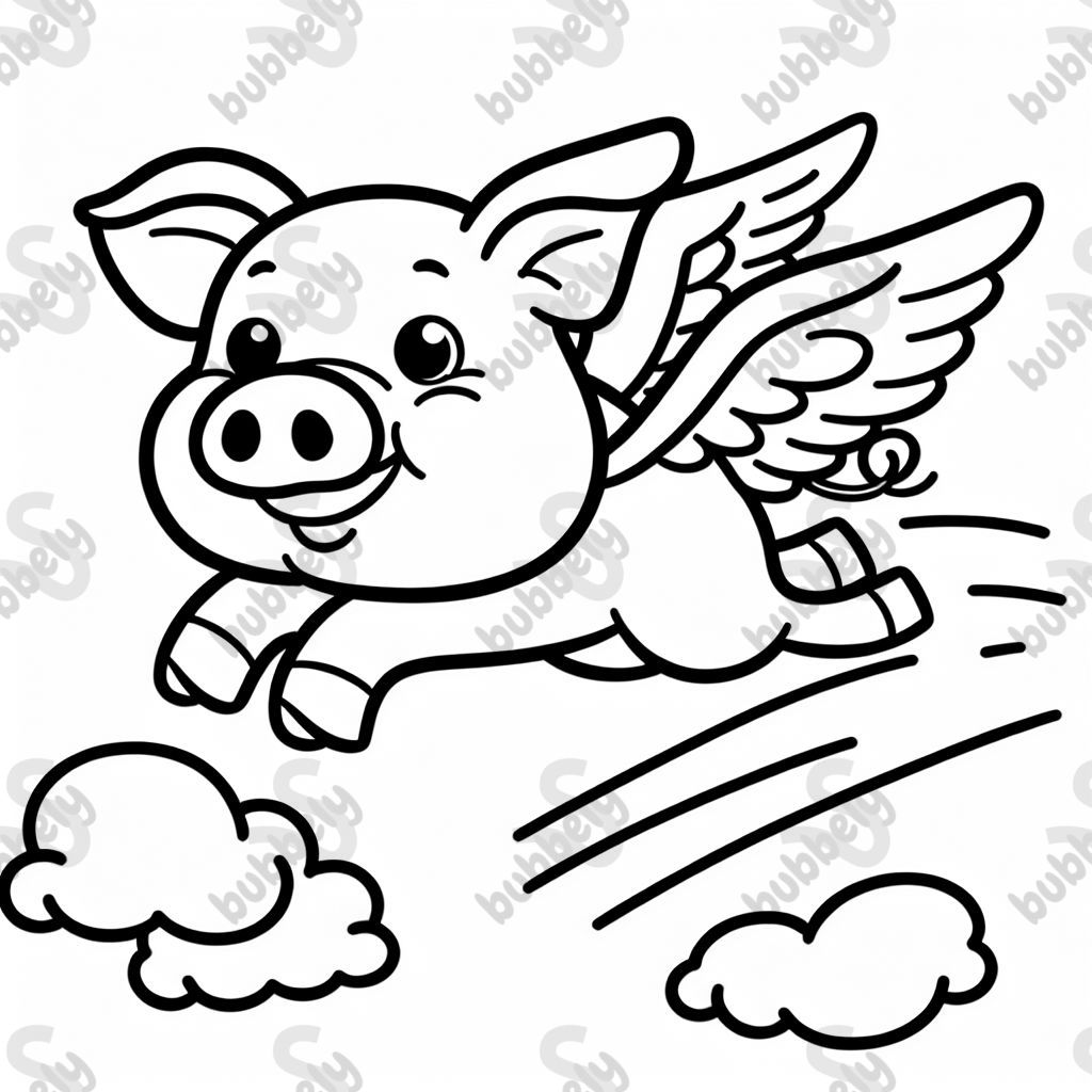 ein Schwein das fliegt