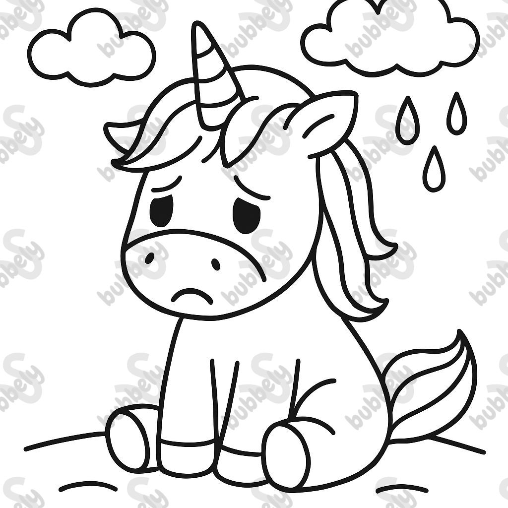 Sad unicorn