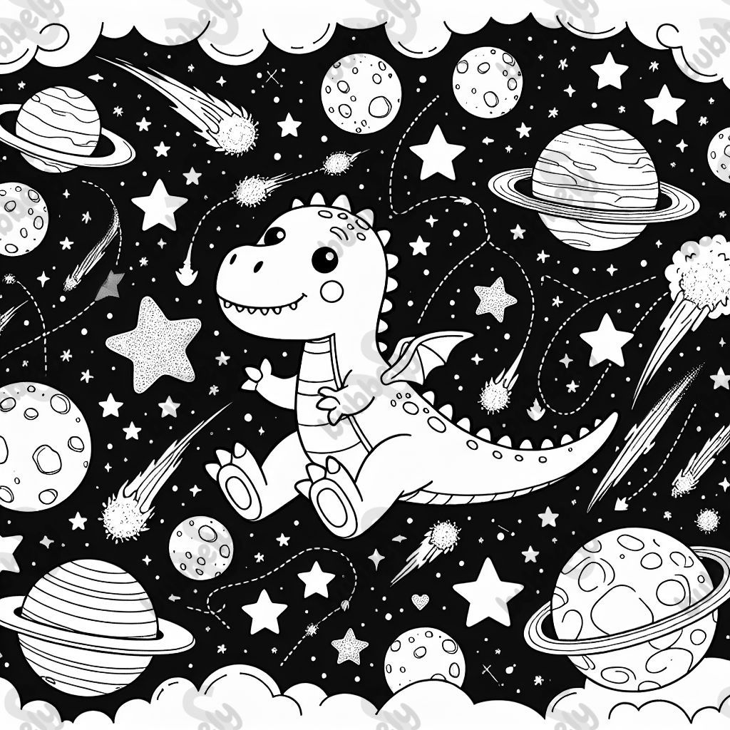 Dino dans l'espace
