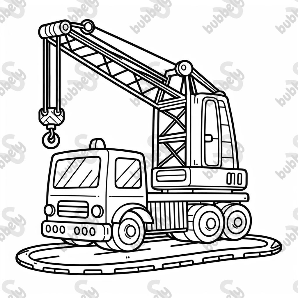 Straddle crane