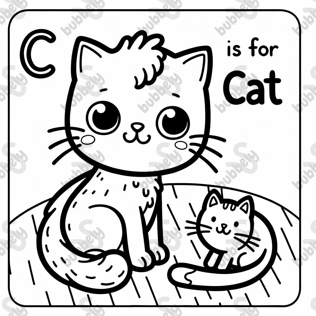 The letter c is for cat