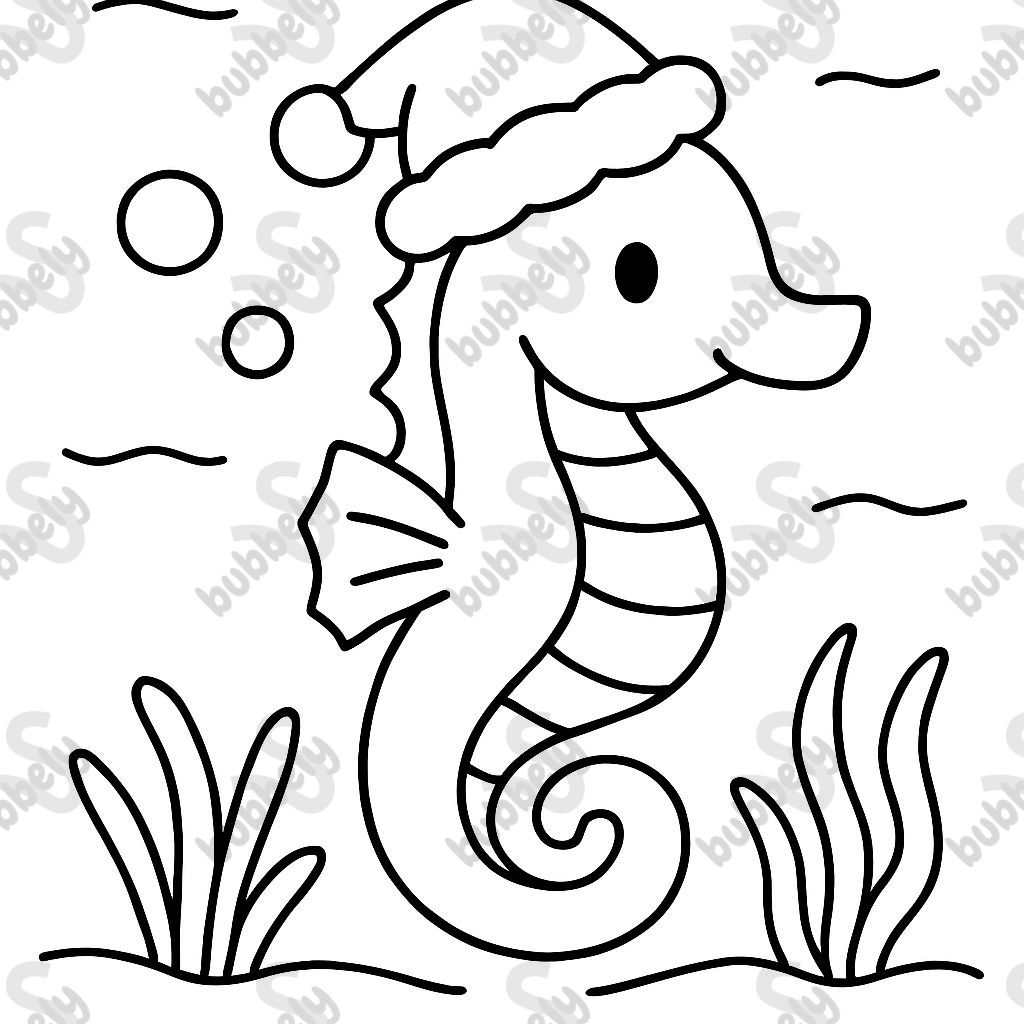 hippocampe de Noël flottant