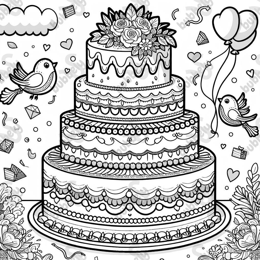 Vintage wedding cake