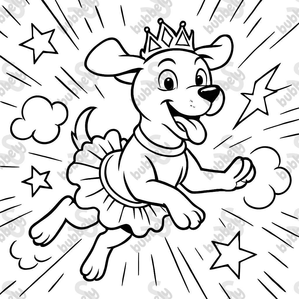 a dog in a tiara and tutu