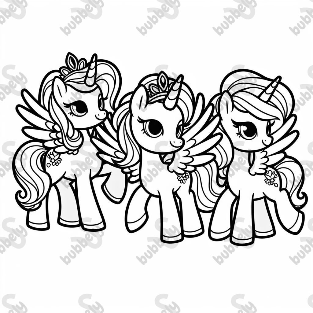Three Pegasus princesses