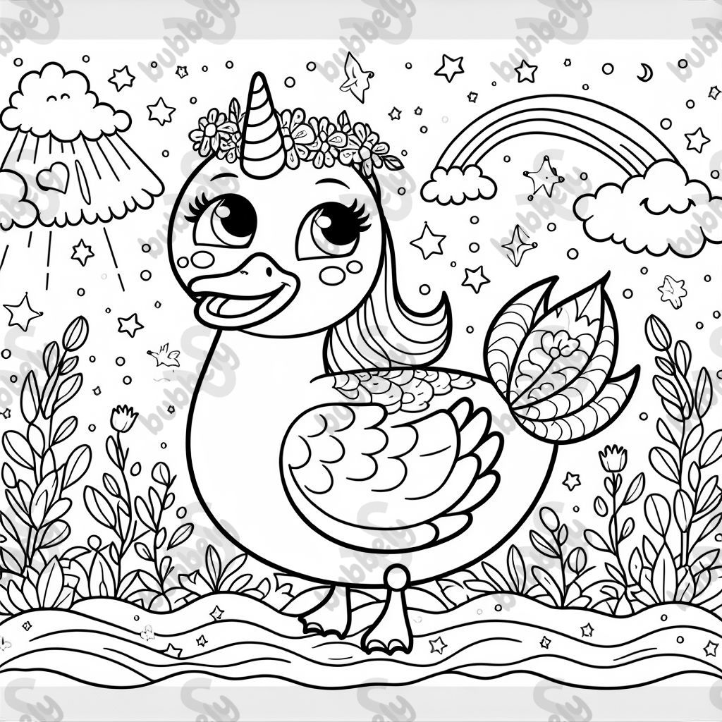 a duck unicorn