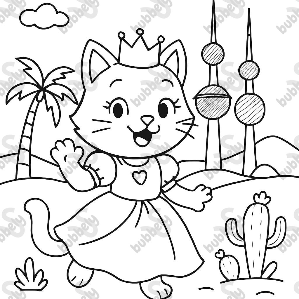 a cat princess in kuwait