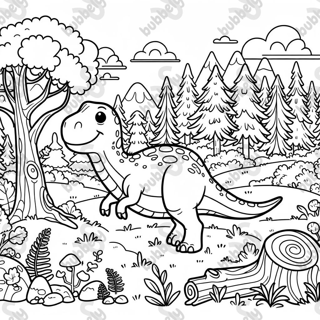 Dino im wald
