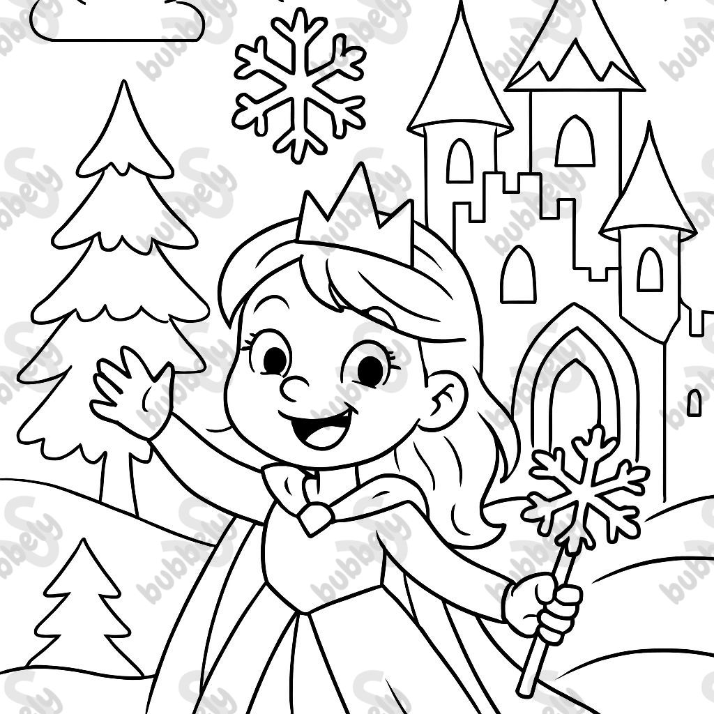 Ice princess in her castle