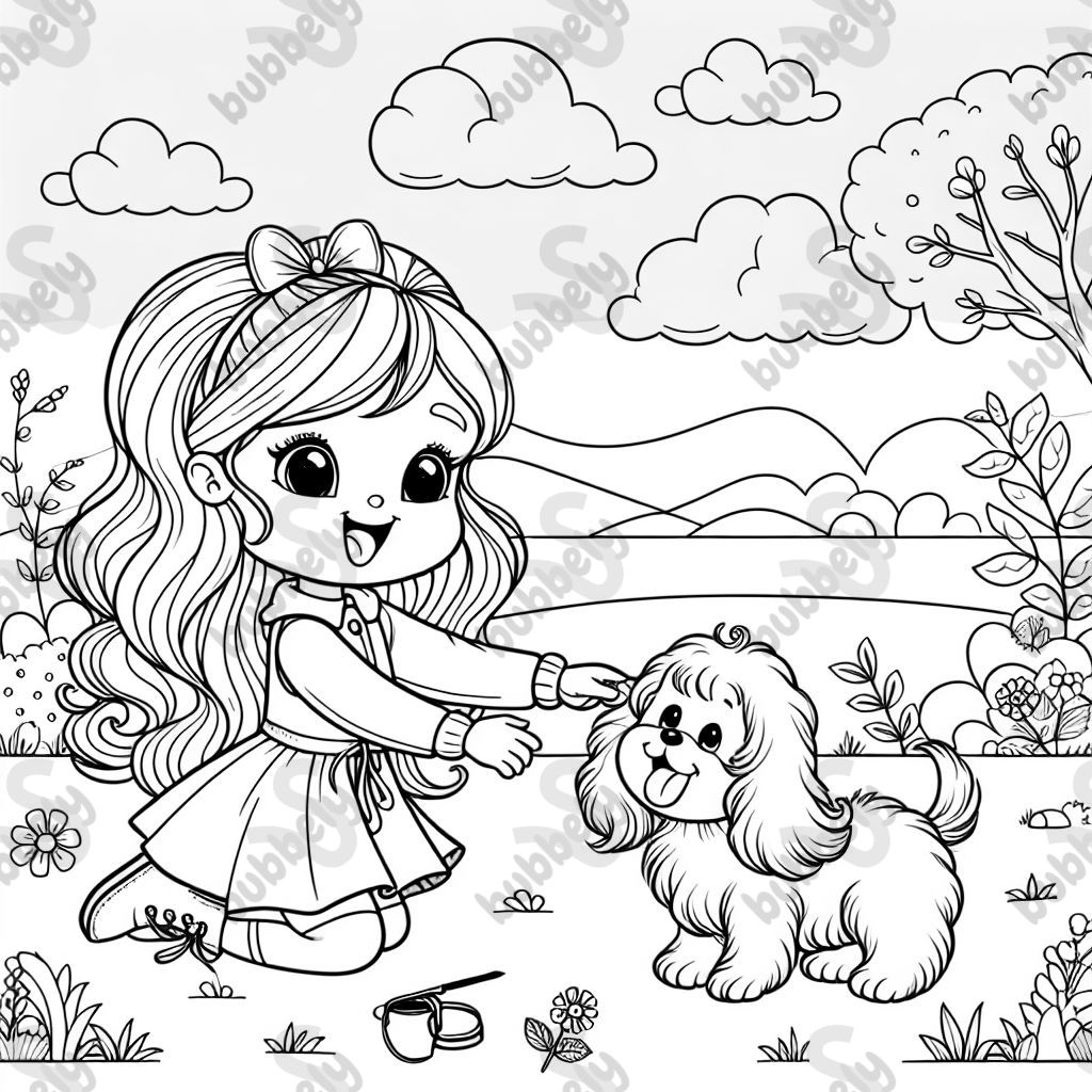 une jeune femme jouant avec son petit chien à poils longs une jeune femme jouant avec son petit chien à poils longs