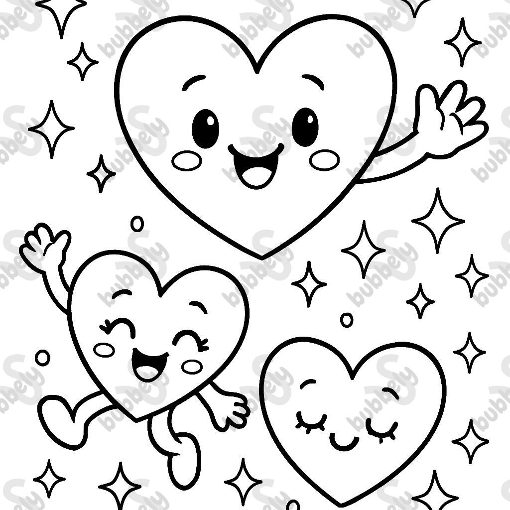 cœurs mignons scintillants cœurs mignons scintillants