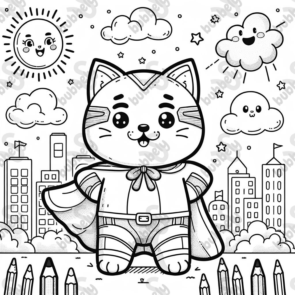 katze in superheldenkostüm