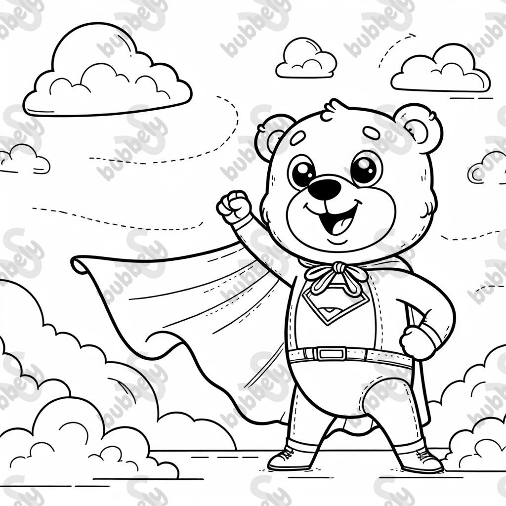 Einen Bären als Superheld