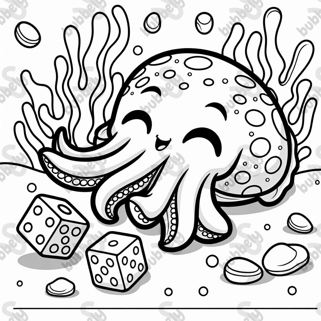 cuttlefish rolling dice