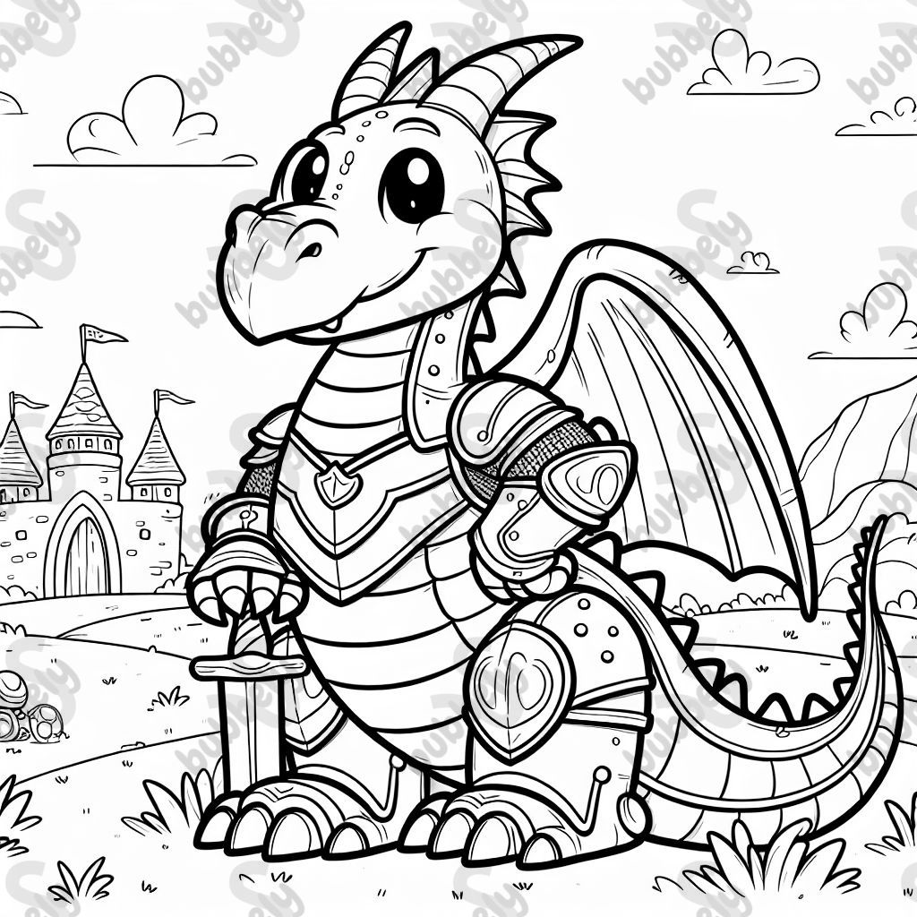A dragon in knight’s armour