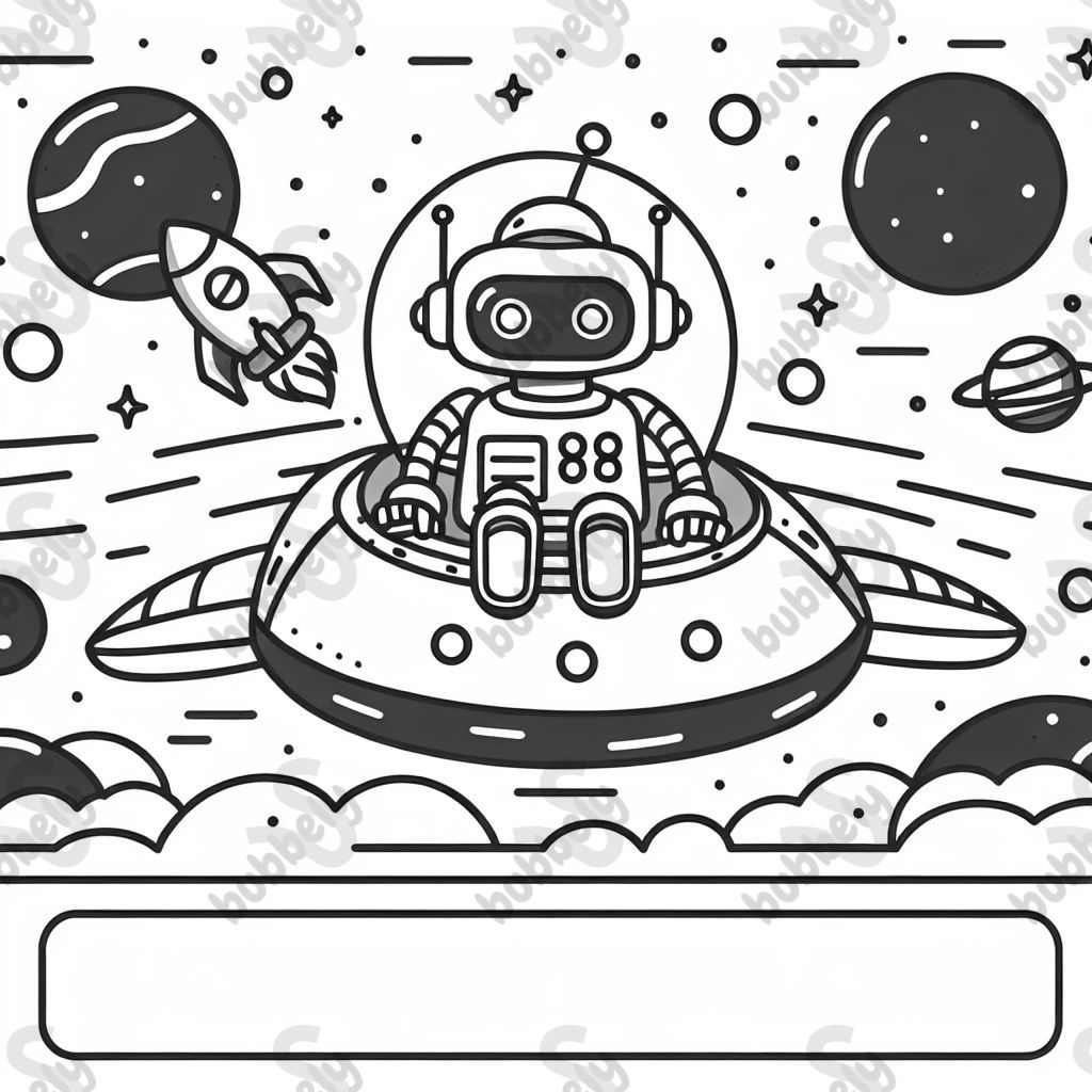 robot on space ship