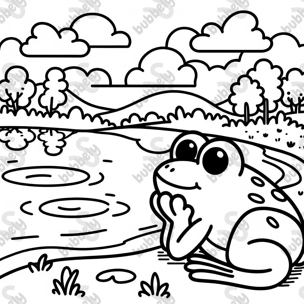 A frog at the lake
