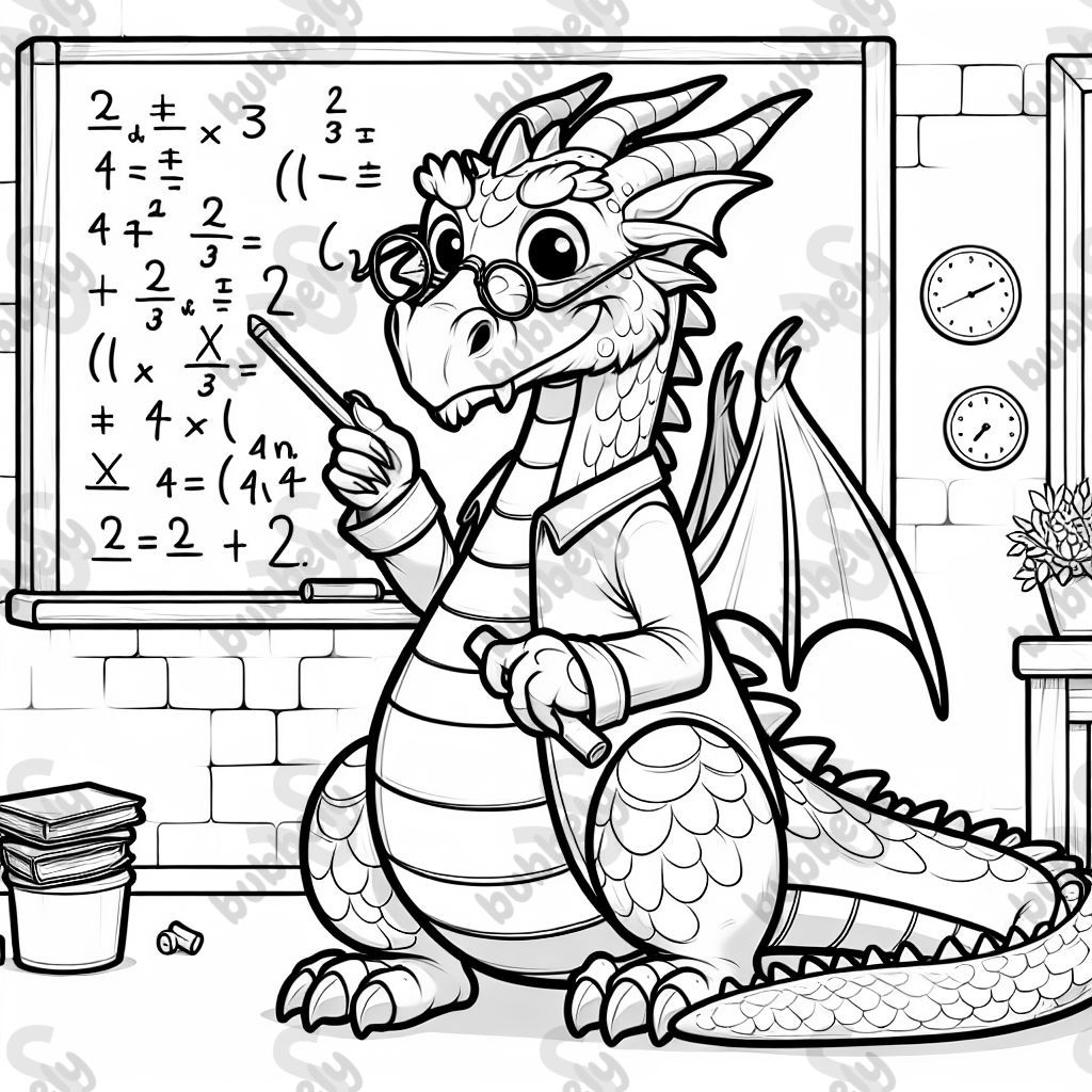einen Drachen, der Mathematikprofessor ist