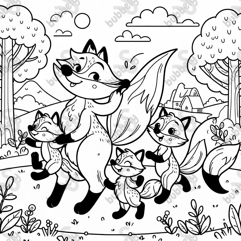 family of foxes