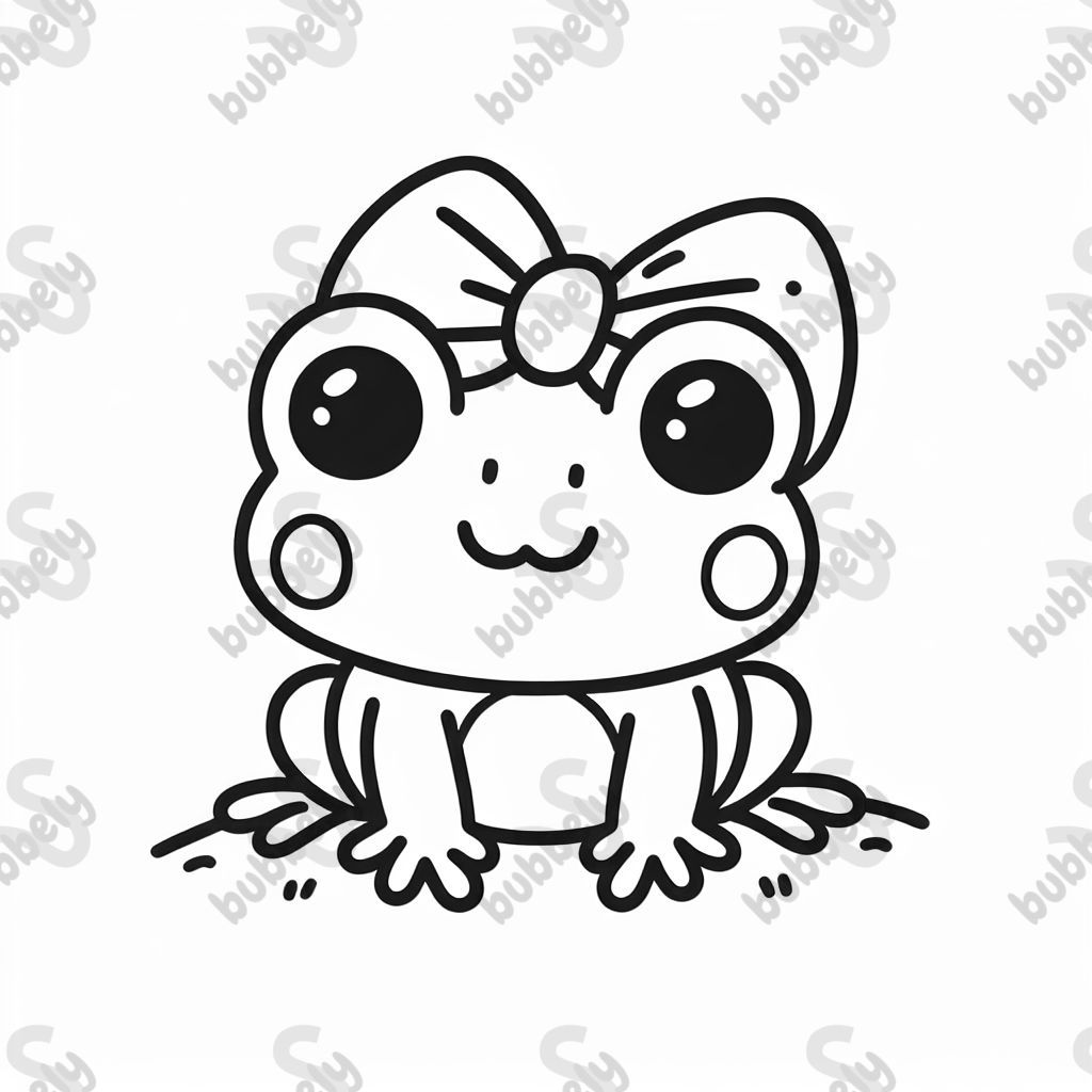 grenouille avec un nœud sur la tête grenouille avec un nœud sur la tête