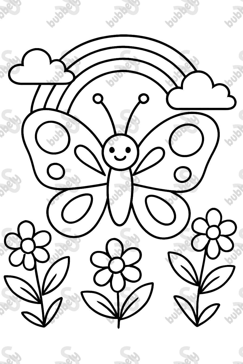 Schmetterling Regenbogen Blumen Schmetterling Regenbogen Blumen