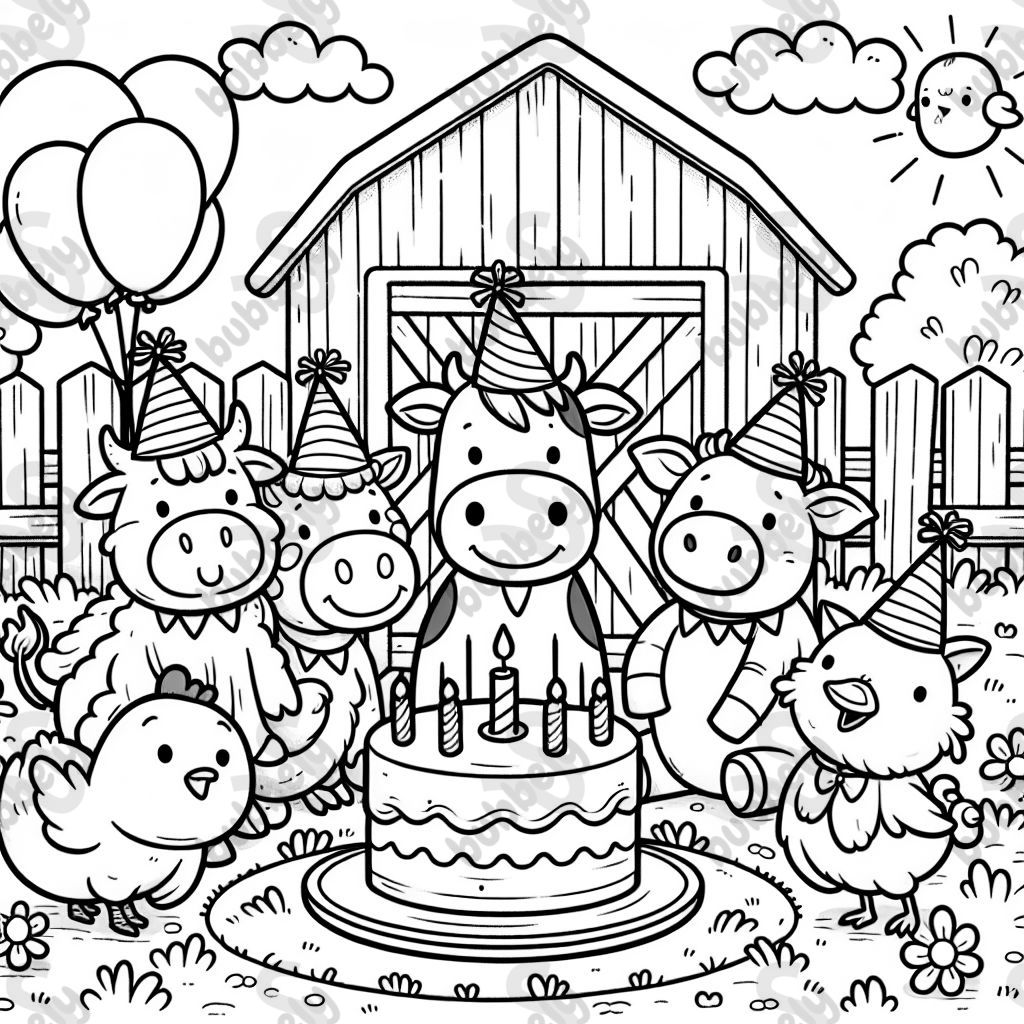 birthday 1 year old farm