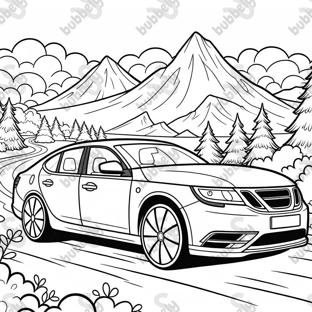 Saab 93 2010 in mountains