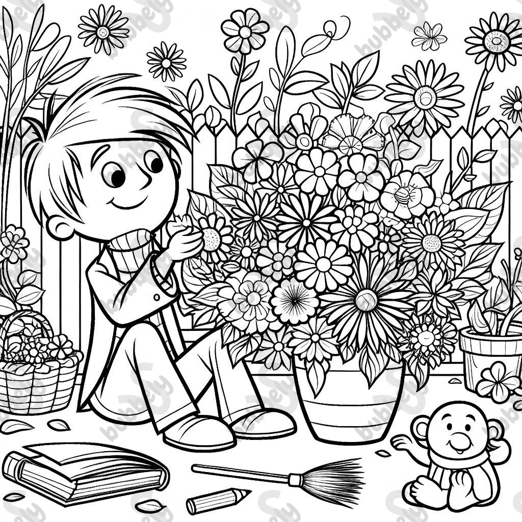 the name Emerson and some flowers