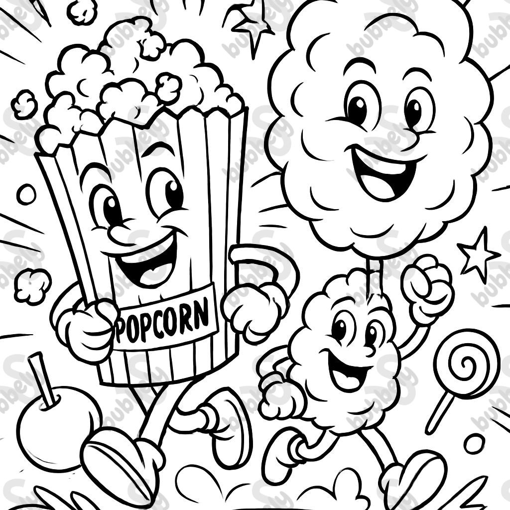 Popcorn and cotton candy and other circus snacks