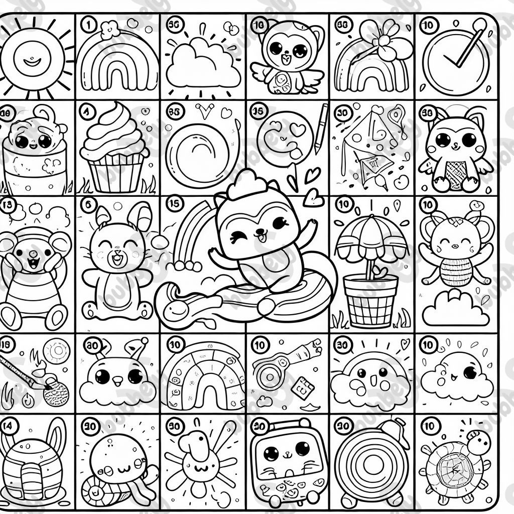 J'ai besoin d'un tableau d'autocollants avec 30.