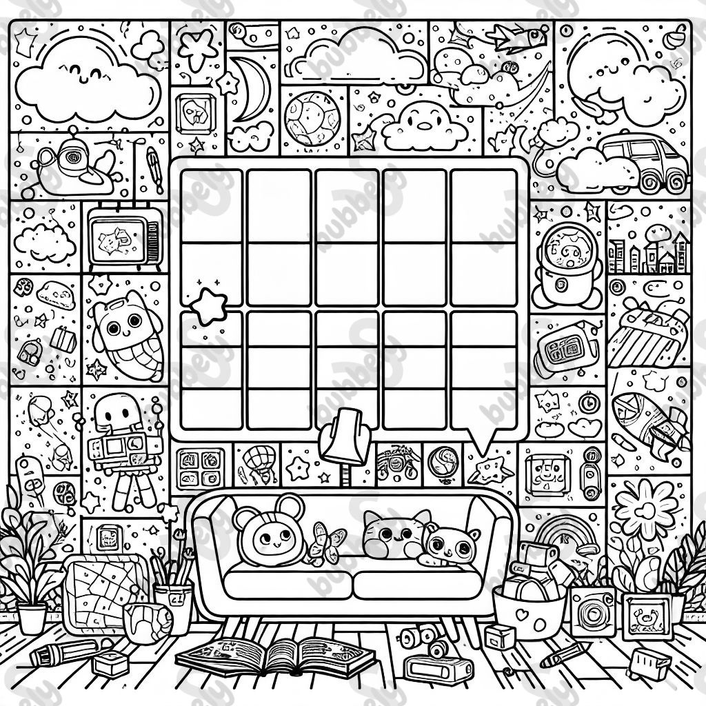 une grille avec 30 cases une grille avec 30 cases